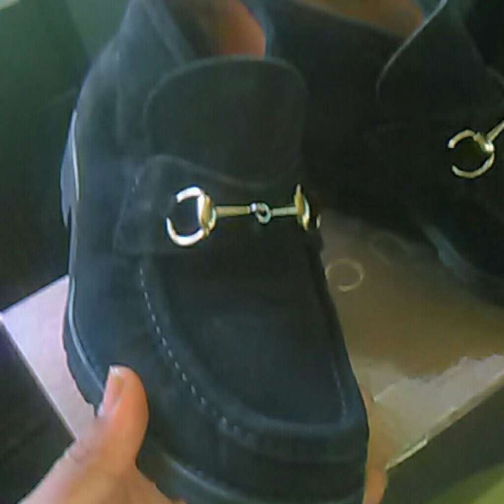 Rare hightop Gucci suede loafers
